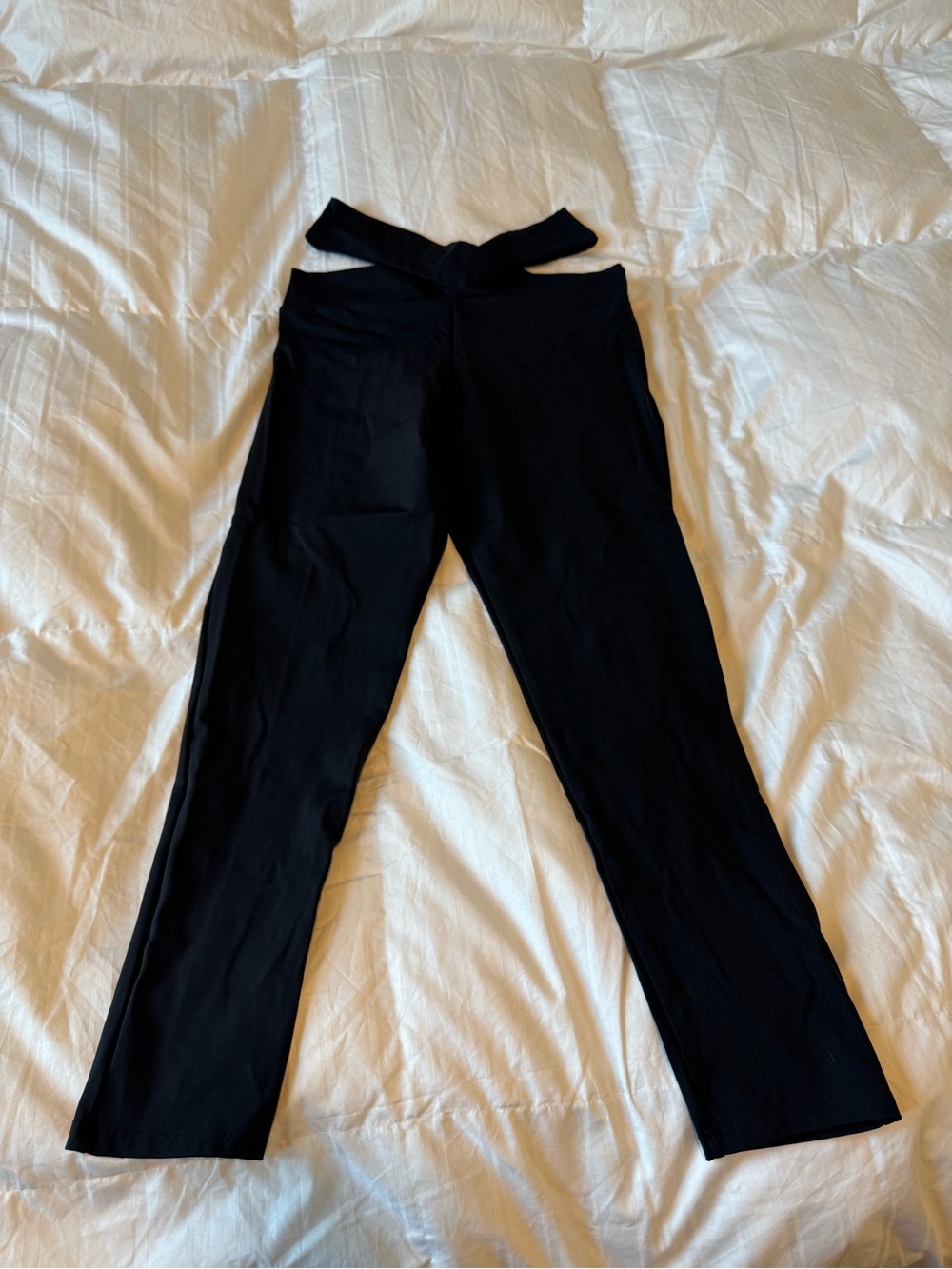 Billabong Black Bootcut High-Waist Twist Pants